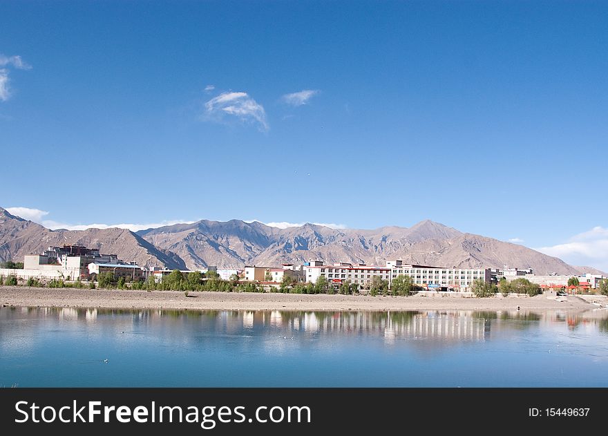 Tibet landscape in western part of china