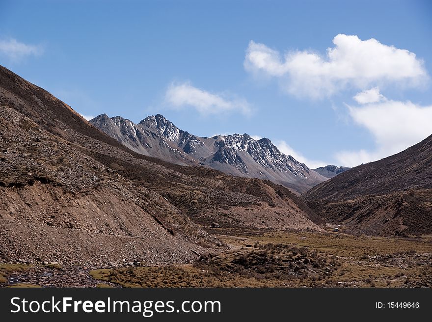 Tibet landscape in western part of china