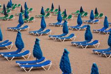 Beach Deck-chairs Stock Photo Beach Deck-chairs Stock Photo