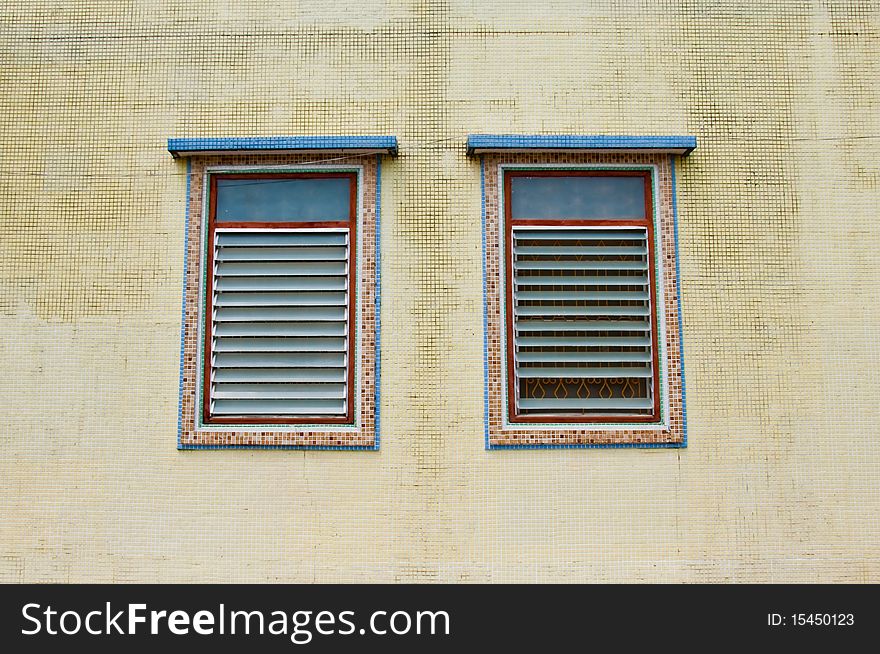 Traditional windows of old Chinese houses. Traditional windows of old Chinese houses