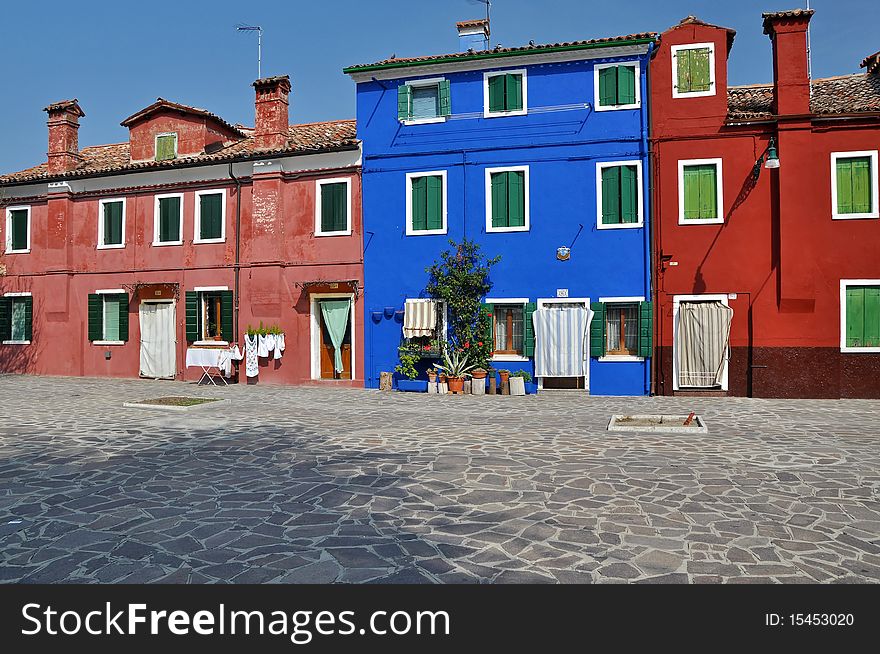 Small colorful island Burano near Venice, Italy. Small colorful island Burano near Venice, Italy.