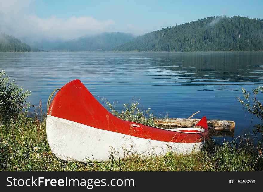 Canoe Near The Lake