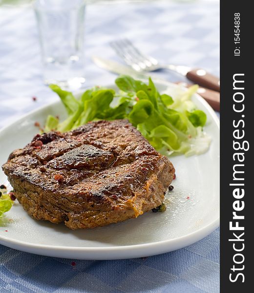 Close-up of juicy tenderloin beef. Close-up of juicy tenderloin beef