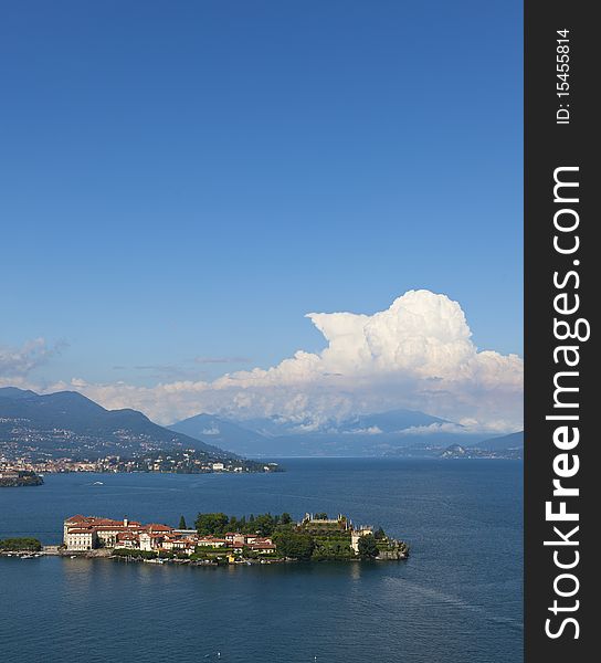 View over the lage maggiore. View over the lage maggiore