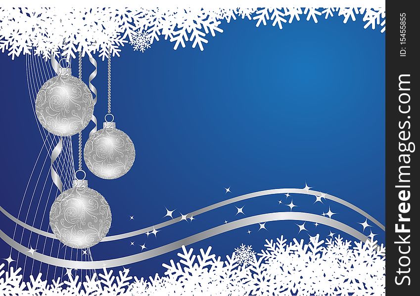 Blue x-mas background