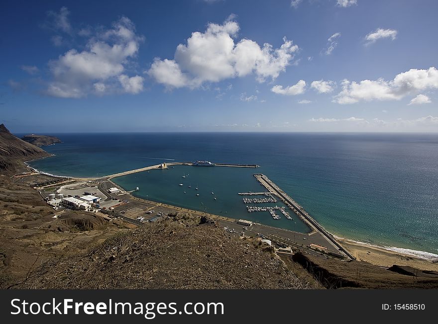 Marine in Porto Santo island, in atlantic ocean