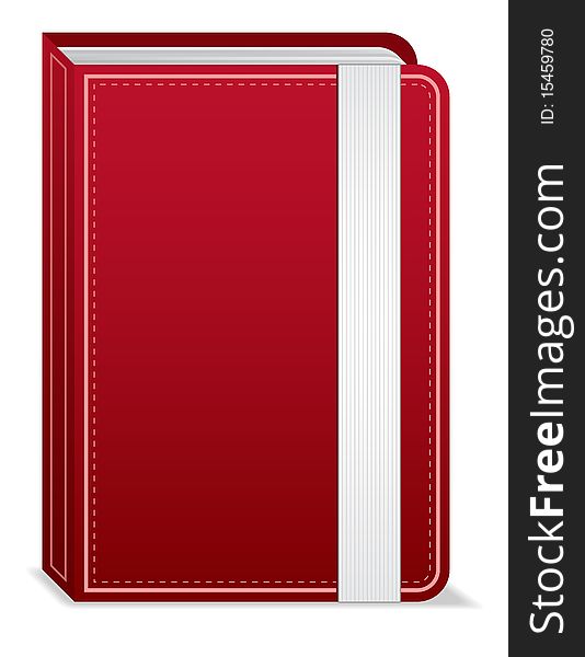 A vector illustration of an isolated red notebook. Available in EPS format. A vector illustration of an isolated red notebook. Available in EPS format.