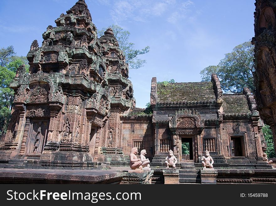Karma sutra in Banteay Srey temple cambodia