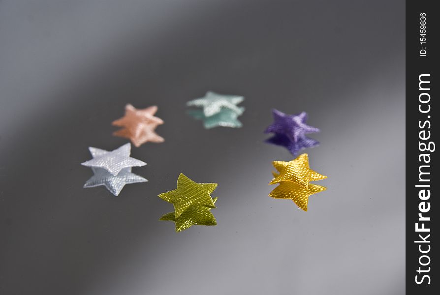 Set of Stars with blurred background