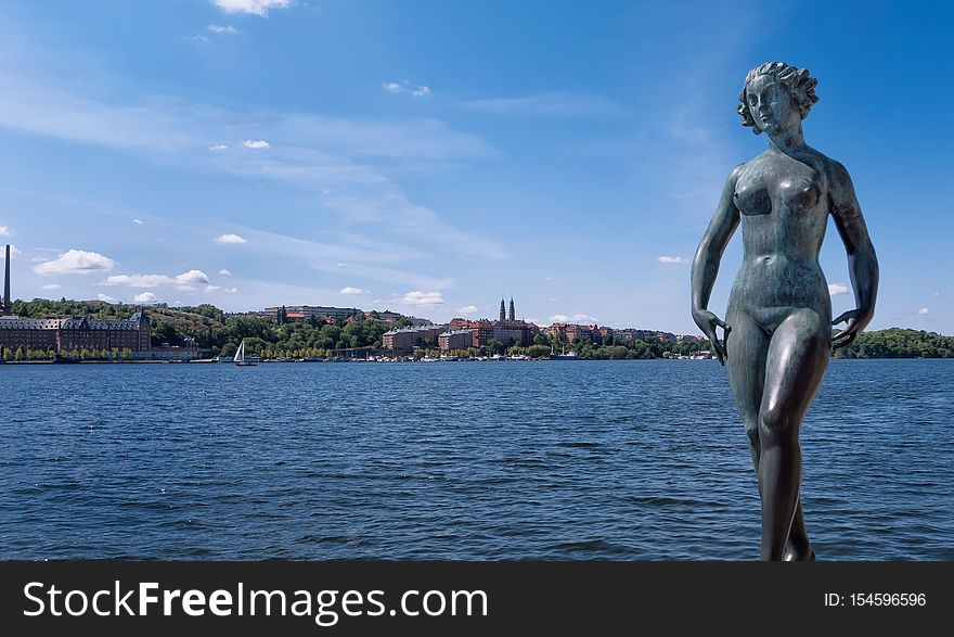 This statue called &#x22;The Dance&#x22; is by Carl Eldh and is on the shore of Lake Mälaren at Stockholm city hall. This statue called &#x22;The Dance&#x22; is by Carl Eldh and is on the shore of Lake Mälaren at Stockholm city hall.