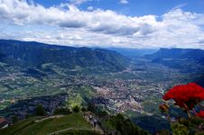 Merano From The Birds-eye View Royalty Free Stock Photography Merano From The Birds-eye View Royalty Free Stock Photography