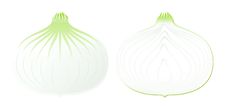Vector Onion Royalty Free Stock Images