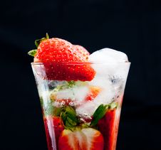 Strawberry Drink Stock Images