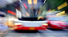 High Speed Bus Radiant Rays Royalty Free Stock Image High Speed Bus Radiant Rays Royalty Free Stock Image