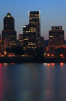 Modern Buildings At Dusk. Stock Photo Modern Buildings At Dusk. Stock Photo
