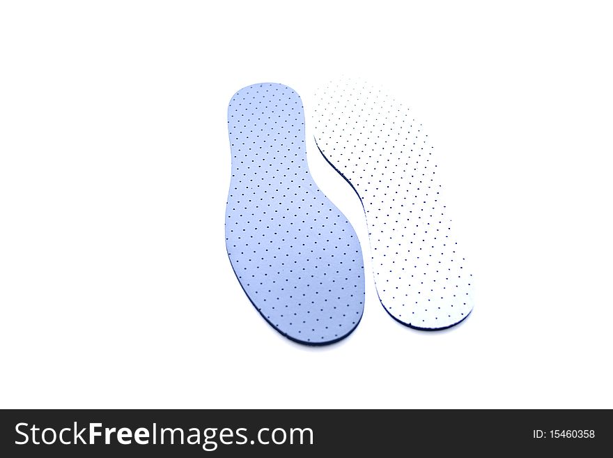 Shoe insole of expanded plastics. Shoe insole of expanded plastics