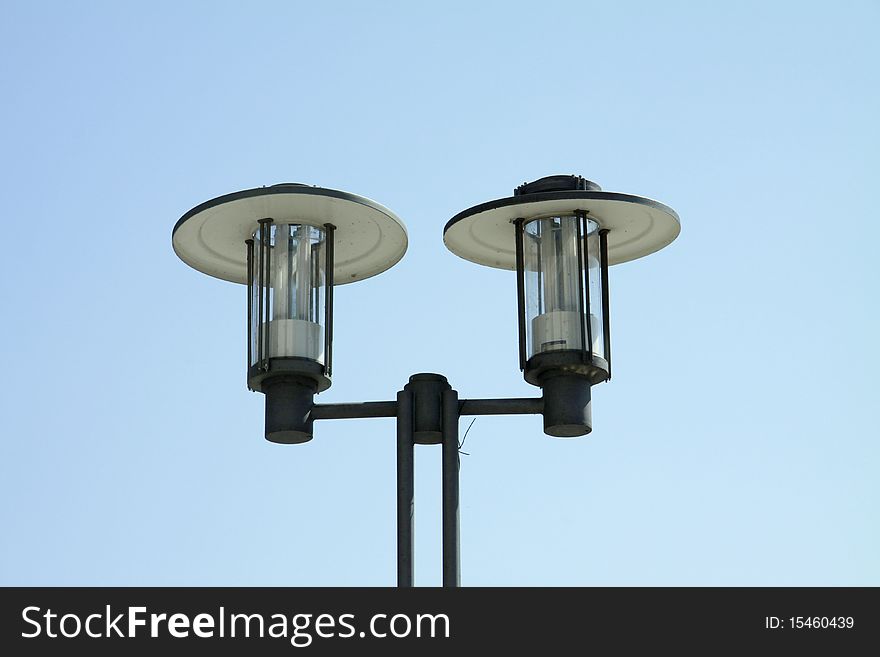 Street-lamp from forge iron. Street-lamp from forge iron