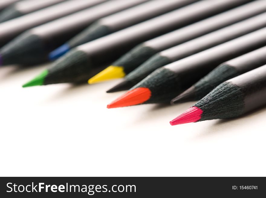 Collection of colorful pencils