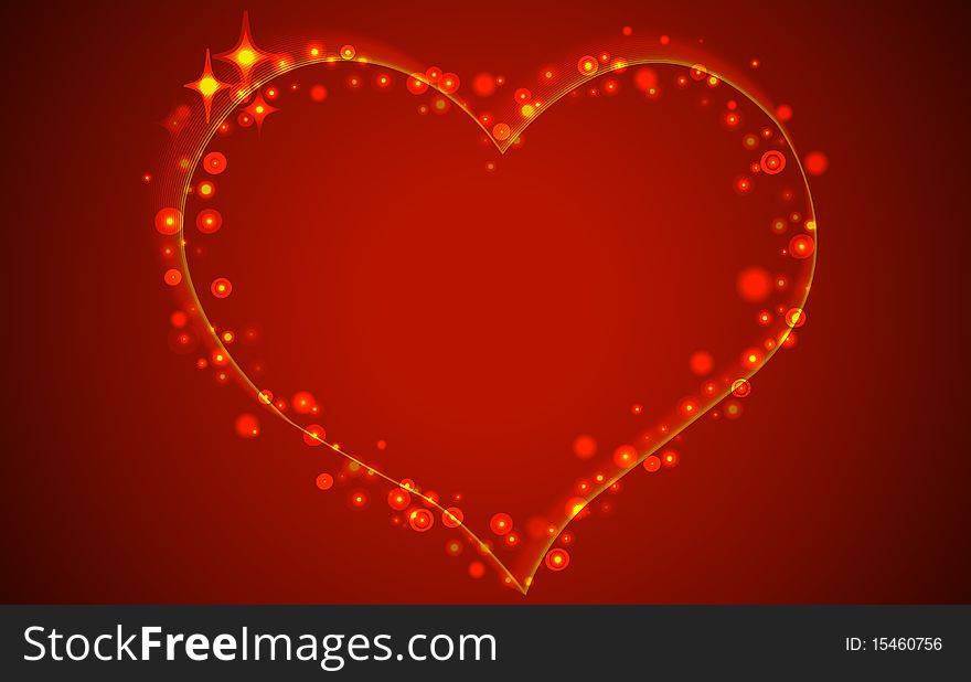 Red abstract valentine background.