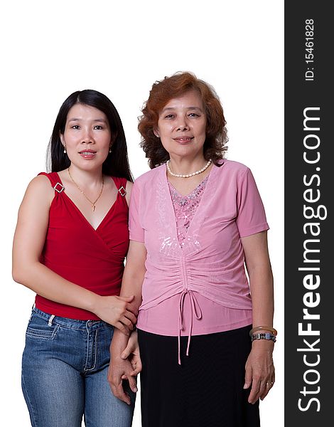 Asian Mom and Daughter