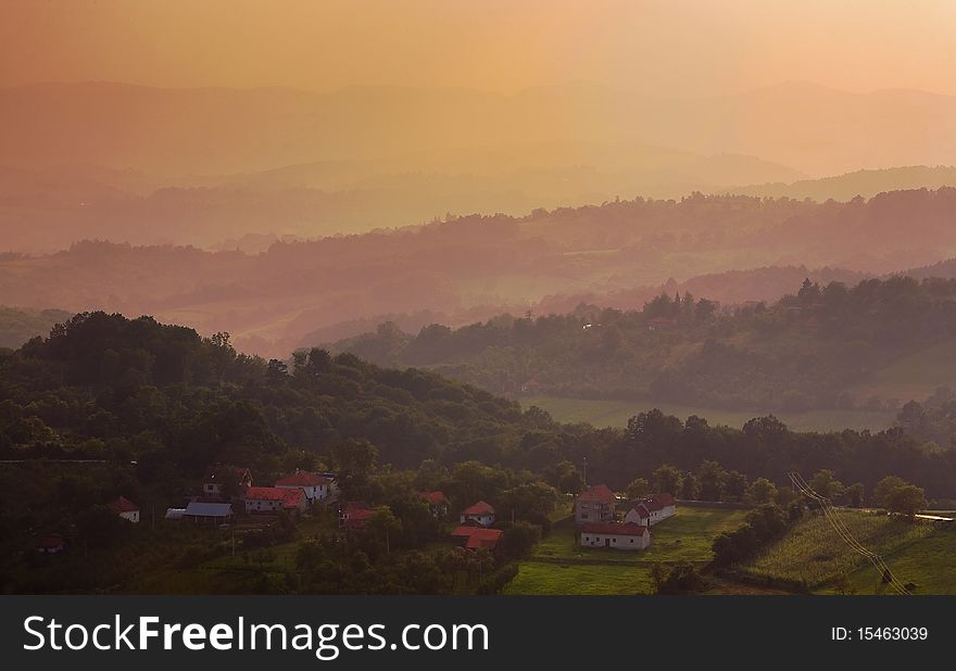 Village in Central Serbia, summer season 2010. Village in Central Serbia, summer season 2010.