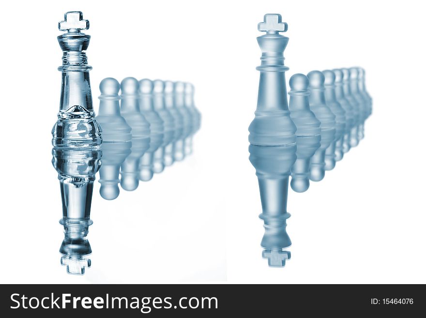 Formation of pawn and king chess. Formation of pawn and king chess