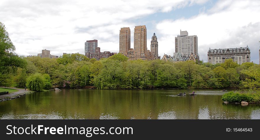 Lake in Central Park - New York