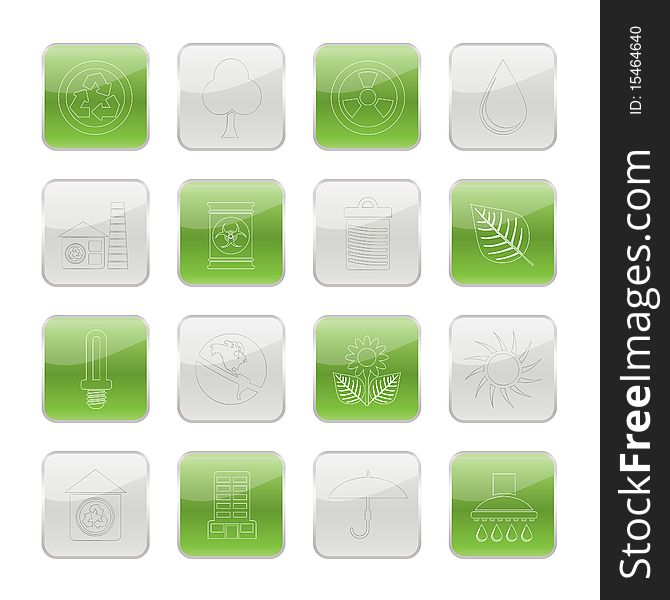 Ecology and nature icons - icon set
