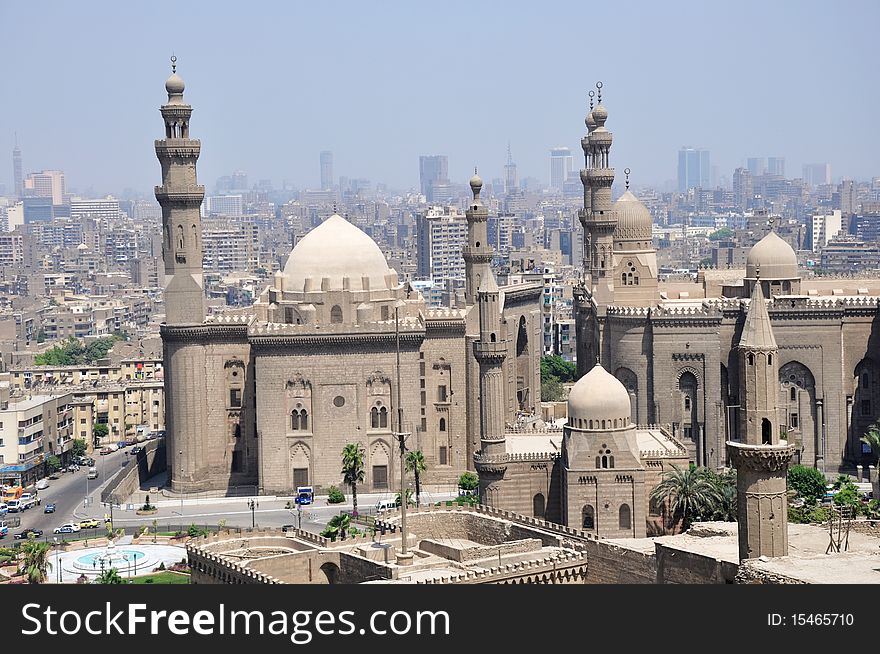 Scenery of a famous mosque in Cairo,Egypt