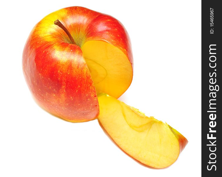 Sliced Of Red Apple