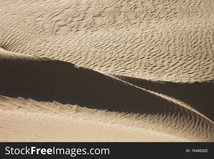 I crossed the Taklimakan Desert in October 2009. Forces of nature created these beautiful lines. I crossed the Taklimakan Desert in October 2009. Forces of nature created these beautiful lines.