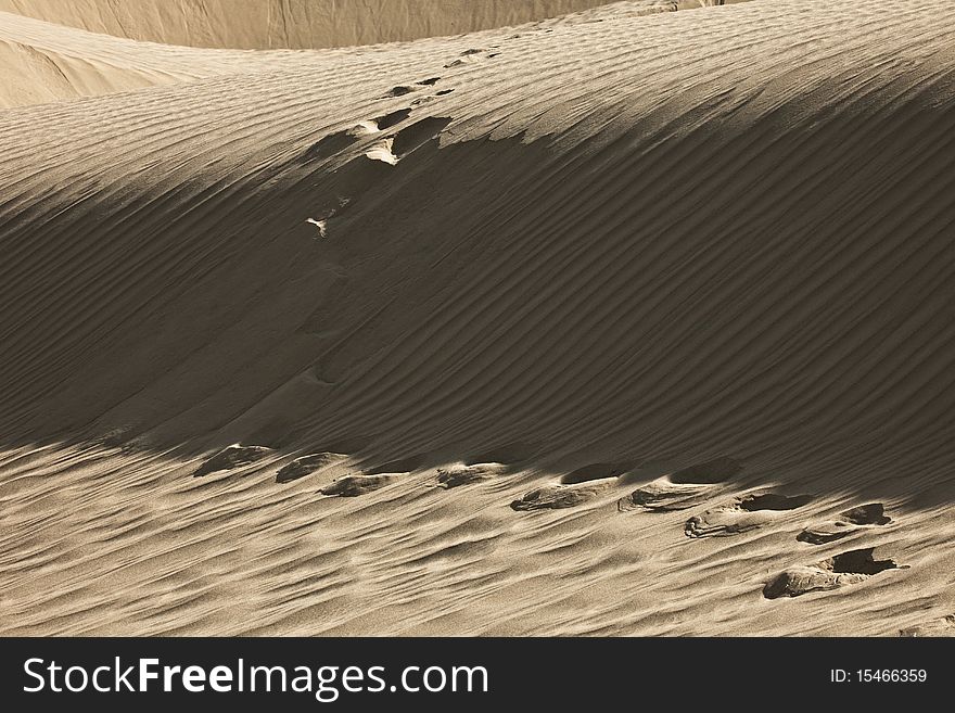 I crossed the Taklimakan Desert in October 2009. Forces of nature created these beautiful lines. I crossed the Taklimakan Desert in October 2009. Forces of nature created these beautiful lines.