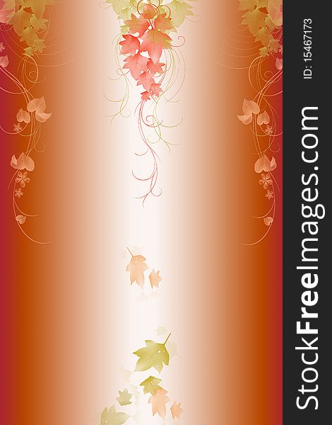 Abstract Background Of Red Leaves