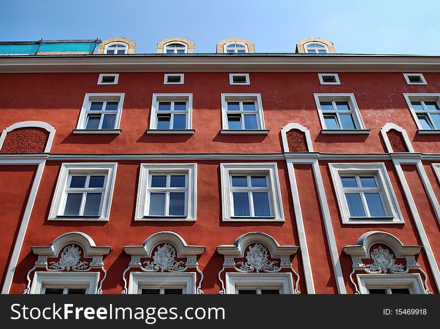 Part of a historic building on Market Square in Krakow. Poland. Part of a historic building on Market Square in Krakow. Poland