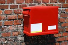 Red Post Box Stock Photography Red Post Box Stock Photography