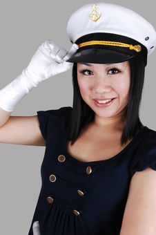 Happy Chinese Sailor. Stock Image Happy Chinese Sailor. Stock Image