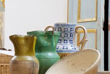 Ceramic Jugs Royalty Free Stock Photo Ceramic Jugs Royalty Free Stock Photo