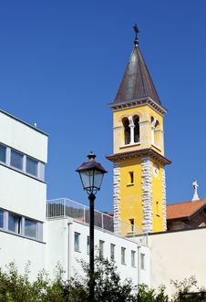 Bell Tower Of A Church Stock Photos Bell Tower Of A Church Stock Photos