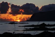 Sunset At The West Coast Of Norway Stock Photo Sunset At The West Coast Of Norway Stock Photo