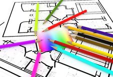 Abstract Architecture Composition Royalty Free Stock Photography