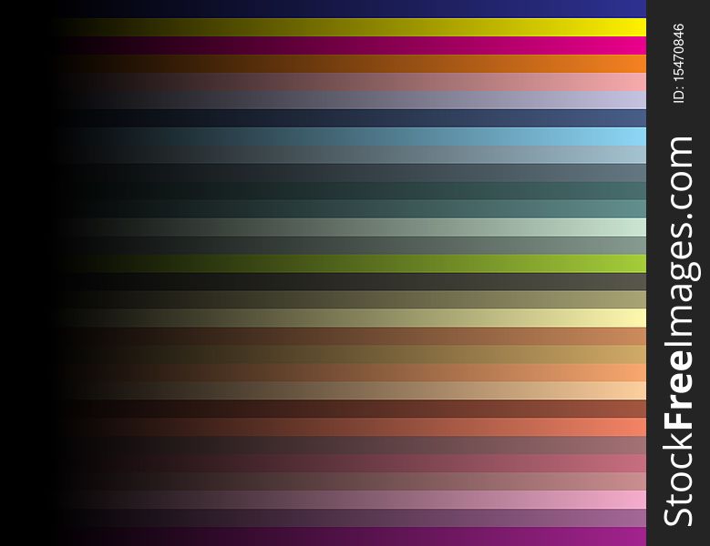 Colour structure on a black background. A  illustration