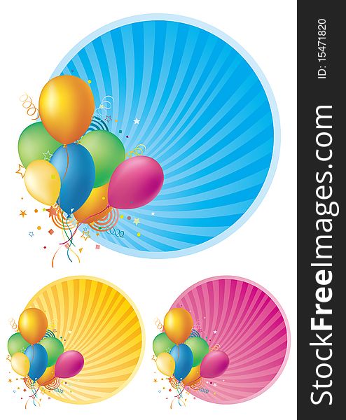 balloons disign element,celebration background