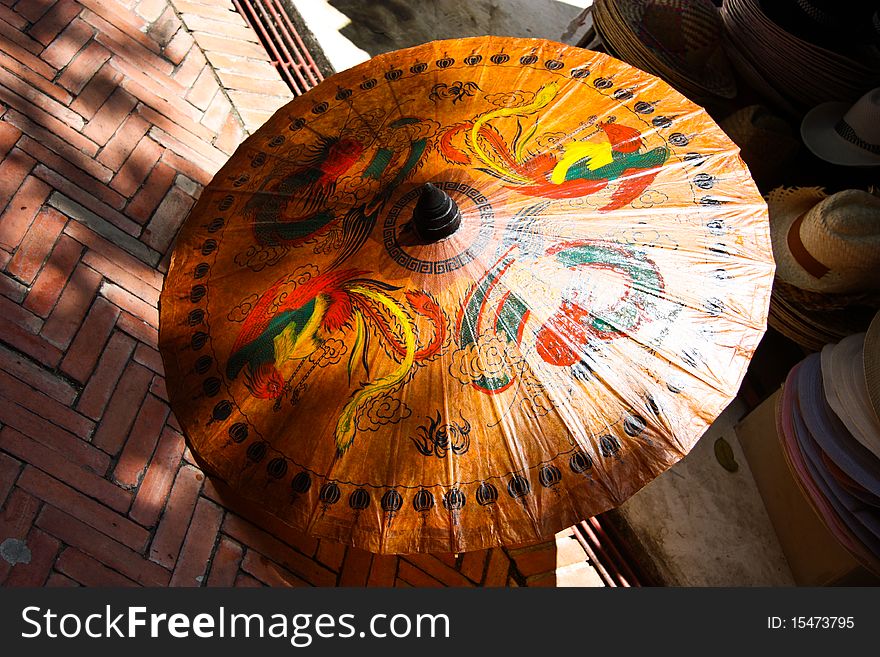 Hand-made umbrellas, made from paper, Thailand