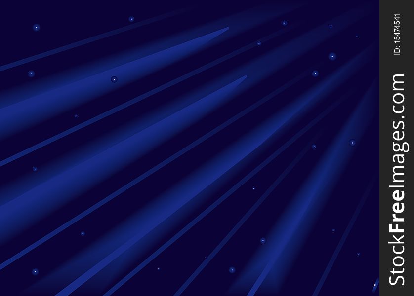 Abstract blue background of space