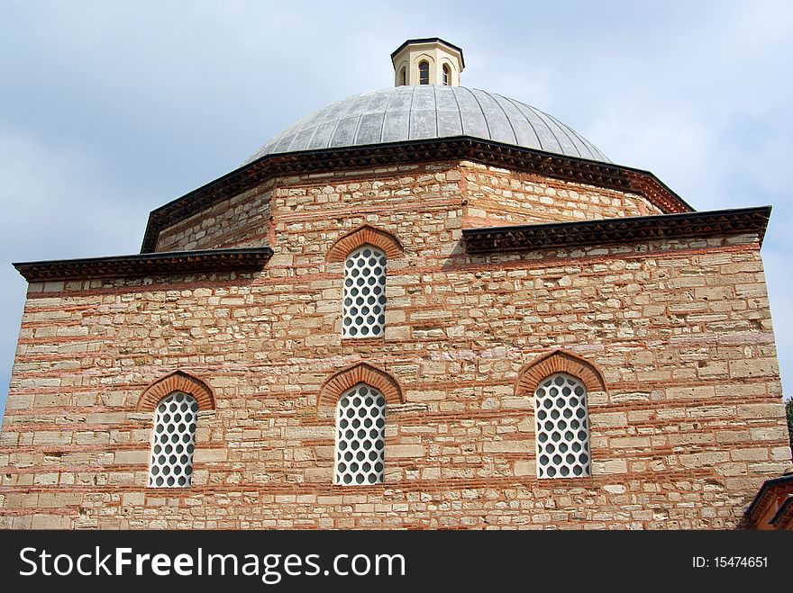 Detail of turkish mosque in istanbul