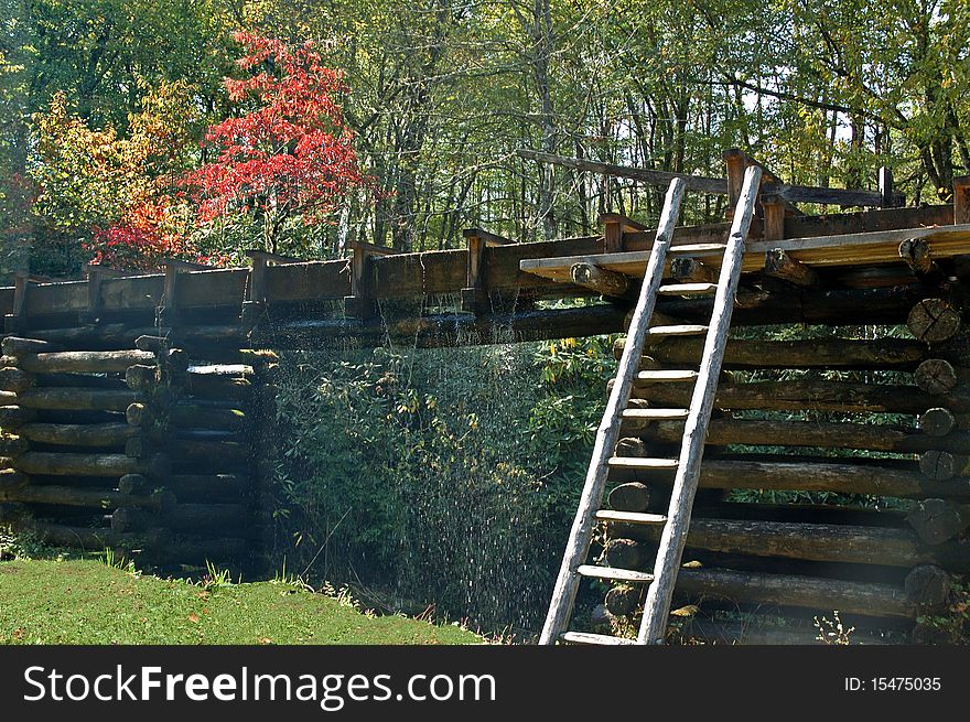 Lumber transport at the sawmill in Cades Cove area of Smokey Mountain National Park, North Carolina..