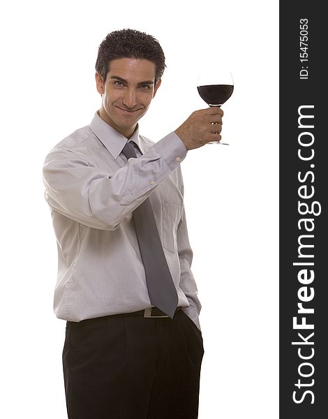 Businessman Celebrating