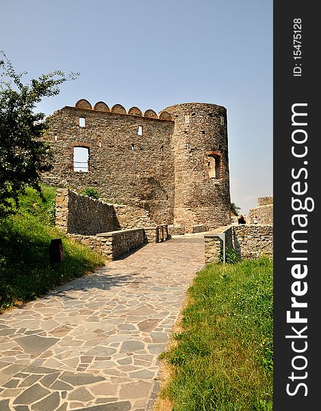 Ruins of Devin castle in Slovak Republic