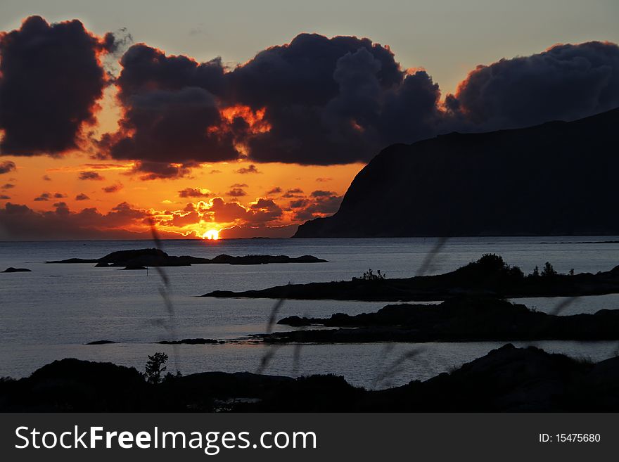 Sunset At The West Coast Of Norway