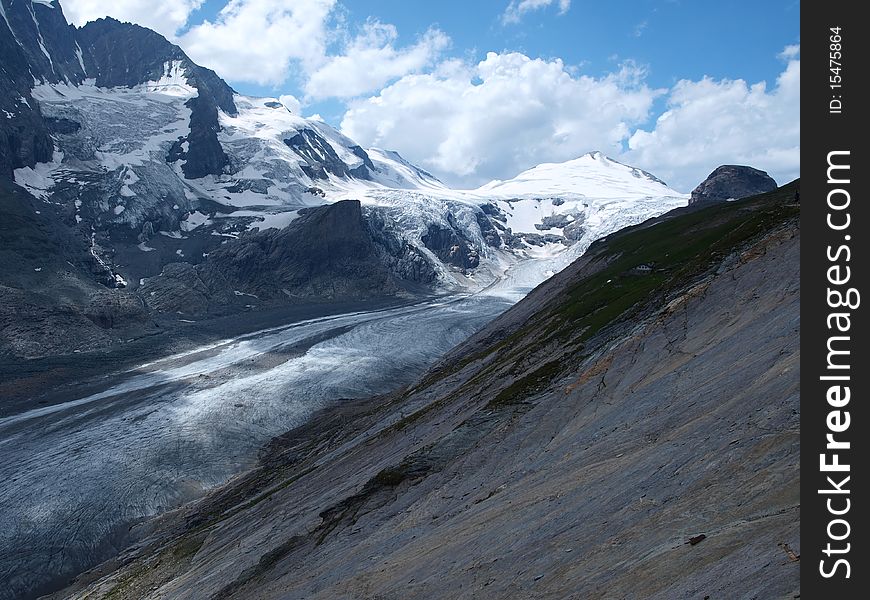 Grossglockner glacier in the region, there are hiking